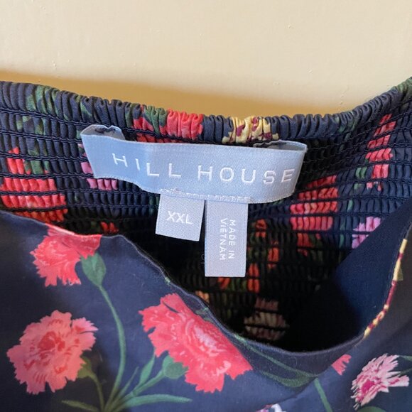 Hill House Matilda Dress In Navy Peony - Picture 2 of 7